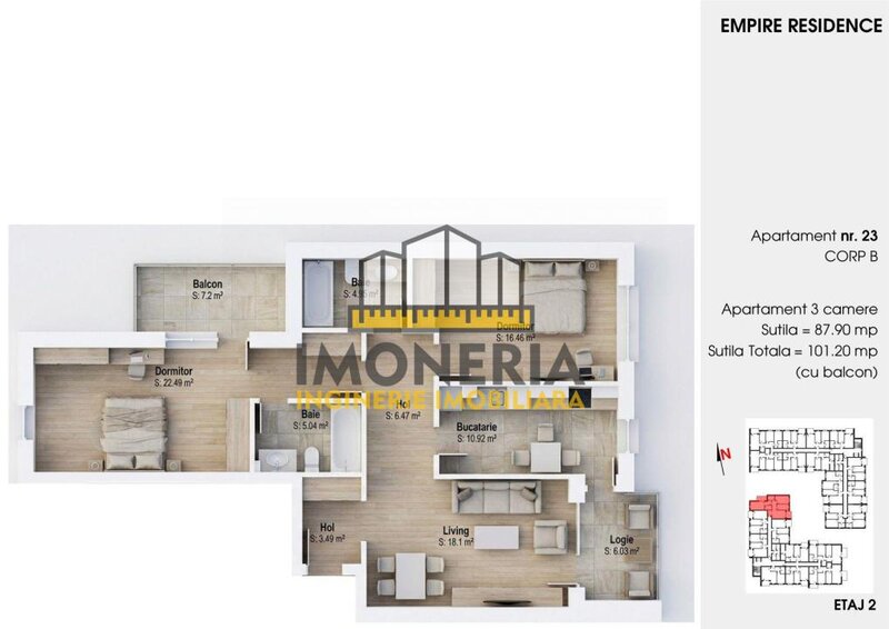 Empire Tornadei 2, 0% comision, 3 camere cu sistem fotovoltaic 6 kw