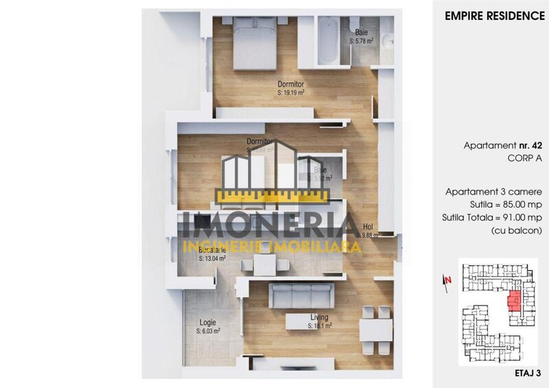 Empire Tornadei 2, 0% comision, 3 camere cu sistem fotovoltaic 6 kw