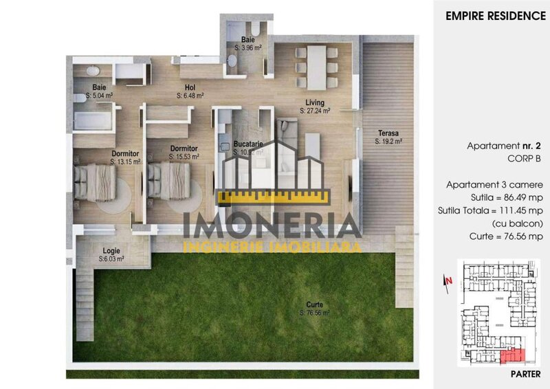 Empire Tornadei 2, 0% comision, 3 camere cu sistem fotovoltaic 6 kw